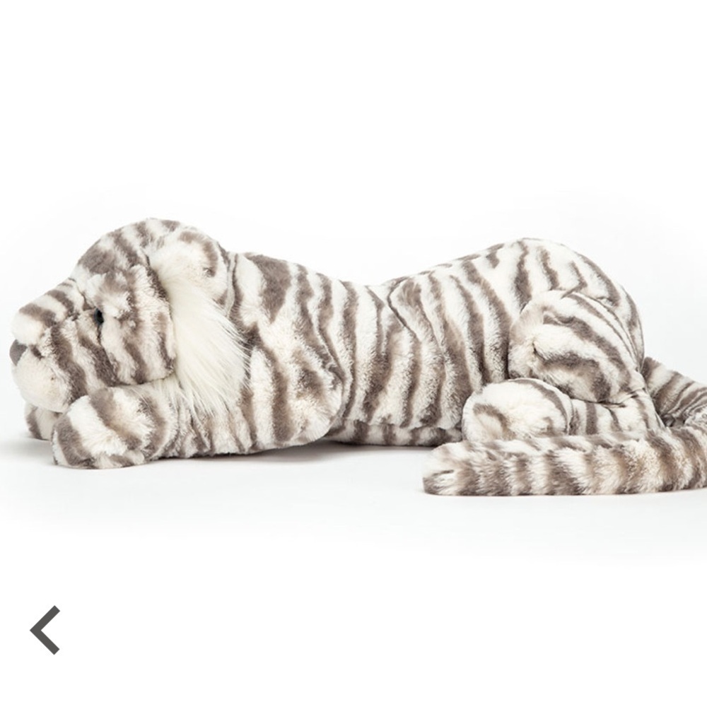 Jellycat Sacha Snow Tiger NWT - Picture 3 of 7